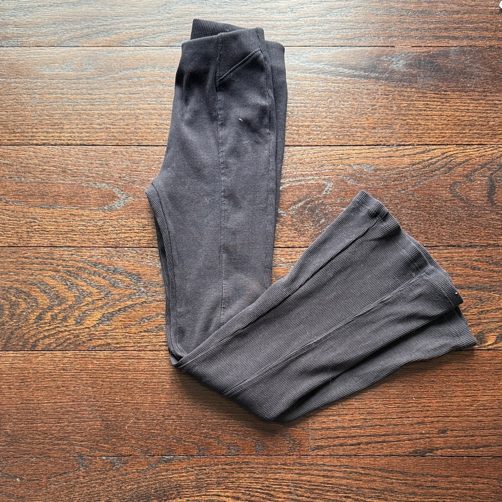 Zara Kids ribbed Black Leggings